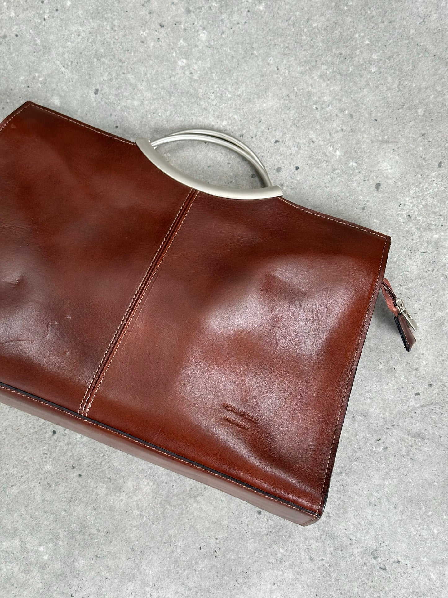 Italian Vintage 1990s Leather Crossbody Bag