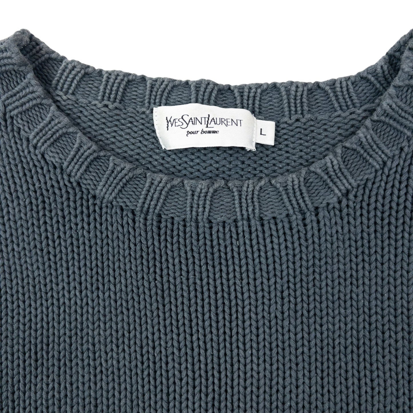 Vintage 2000s YSL Yves Saint Laurent Knit Jumper Size L | Large, Multicoloured