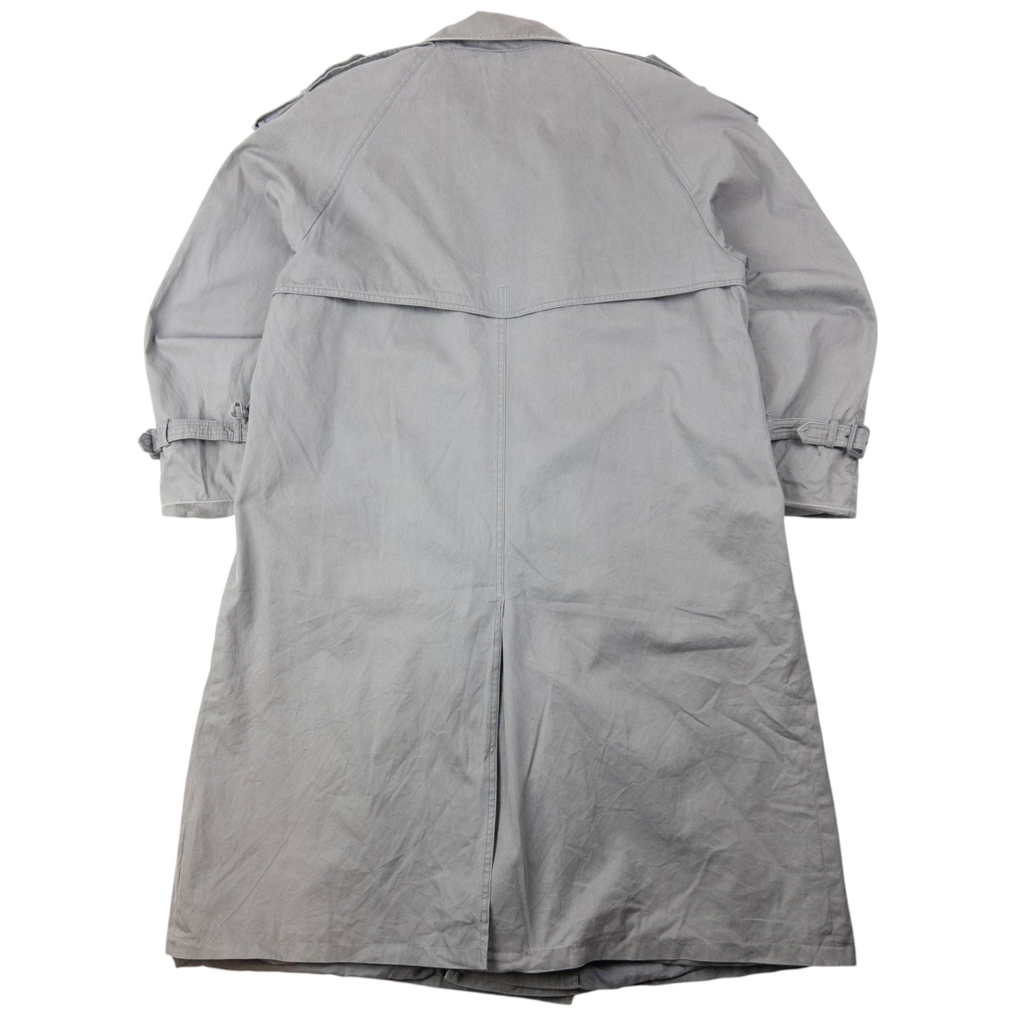 Vintage 80s YSL Yves Saint Laurent Trench Jacket Size M | Medium, Grey