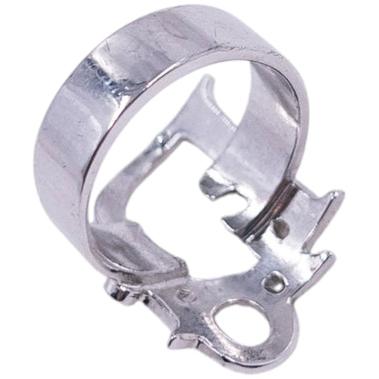Vintage 2000s Dior By John Galliano Logo Ring | O/S, Cream