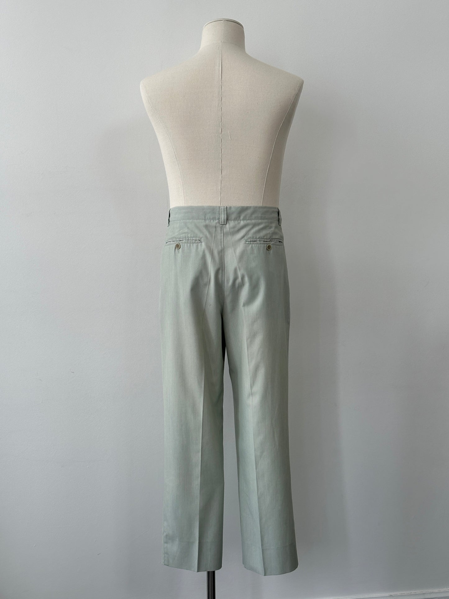 Italian Vintage 1990s High Waisted Pleated Trousers - W30