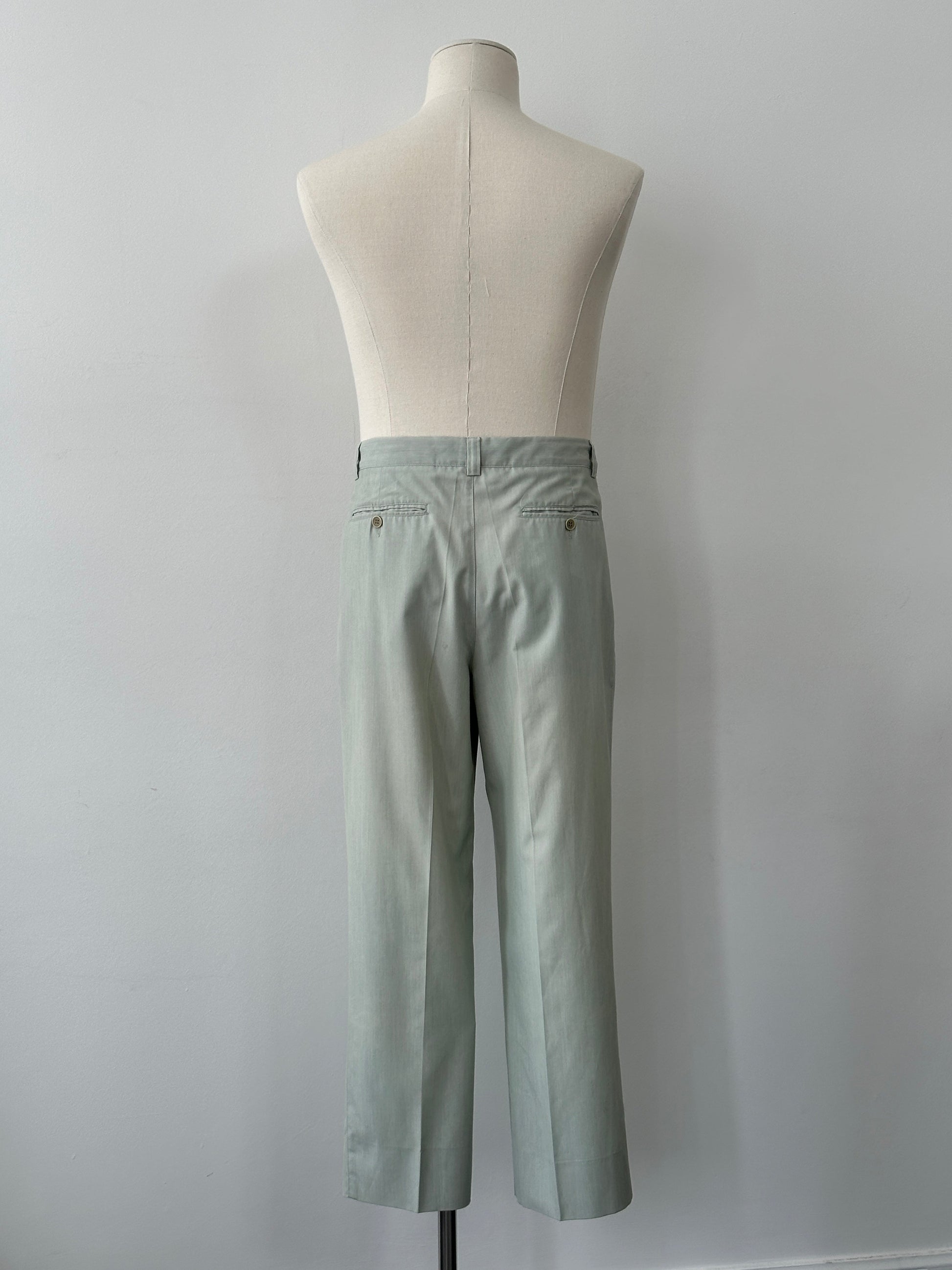 Italian Vintage 1990s High Waisted Pleated Trousers - W30