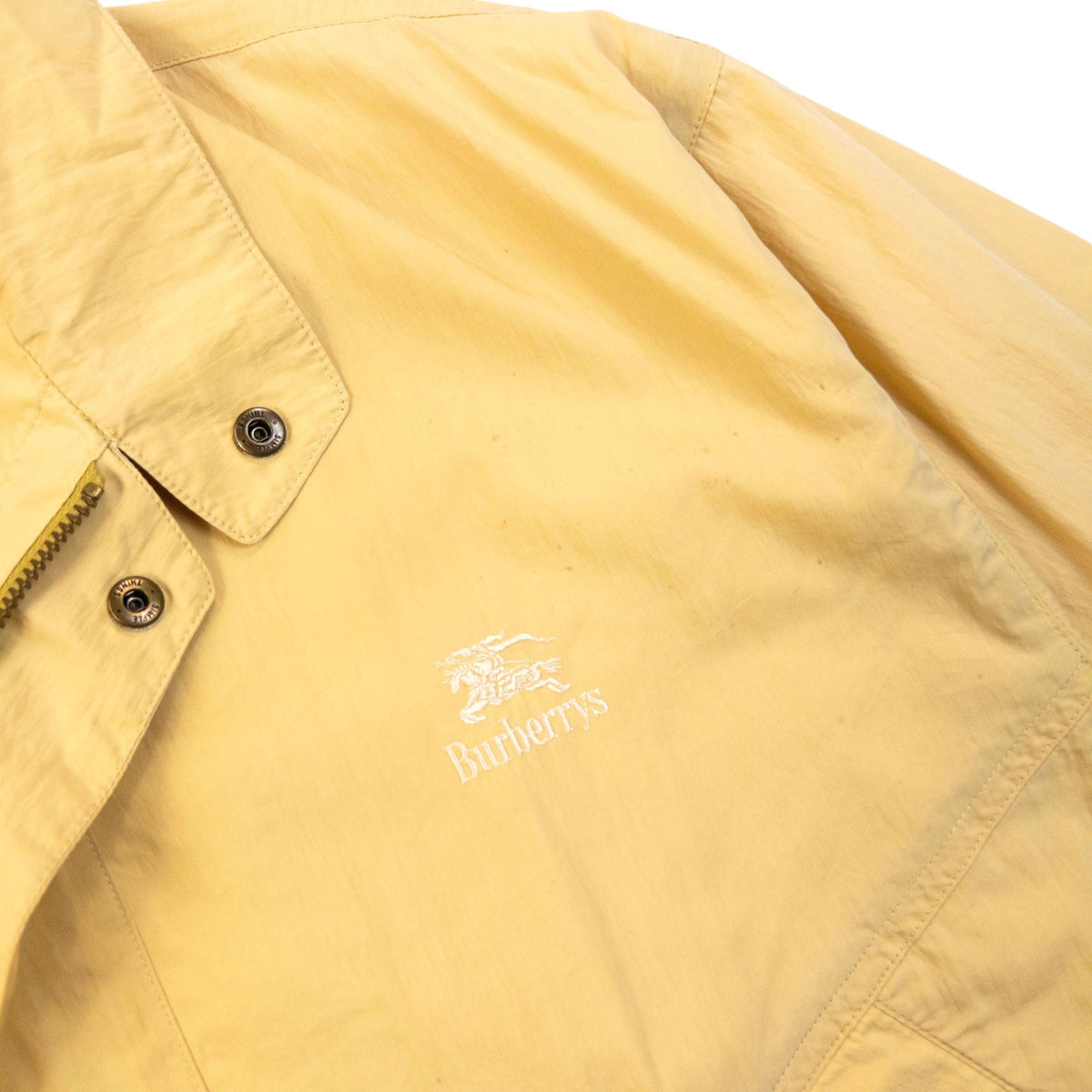 Vintage 90s Burberry Zip Up Jacket Size XS | XS, Yellow
