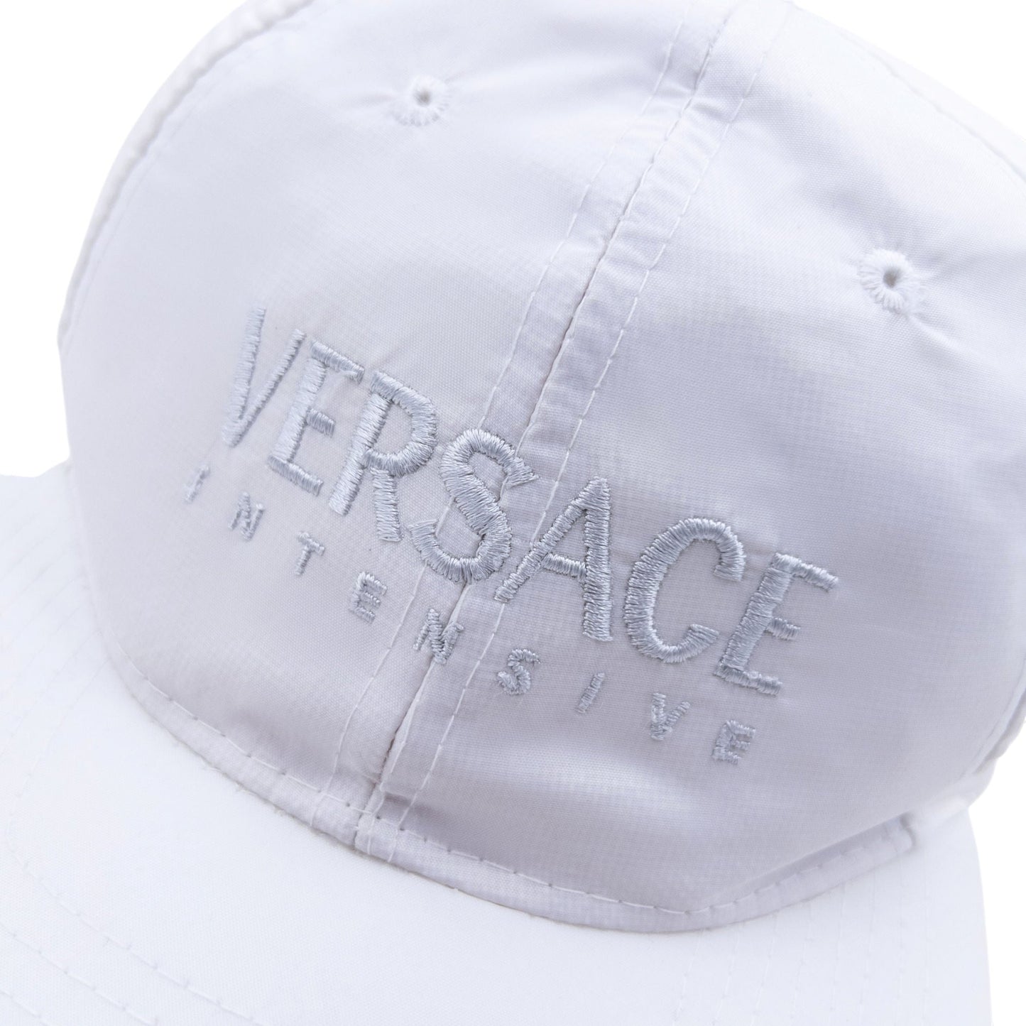 Vintage 2000s Versace Intensive Embroidered Hat | O/S, Red