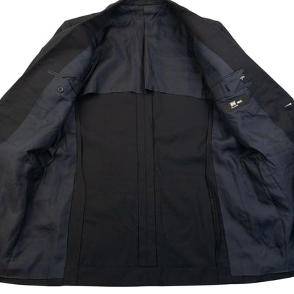 Vintage 2000s Issey Miyake MEN Wool Blazer Jacket Size M | Medium, Black