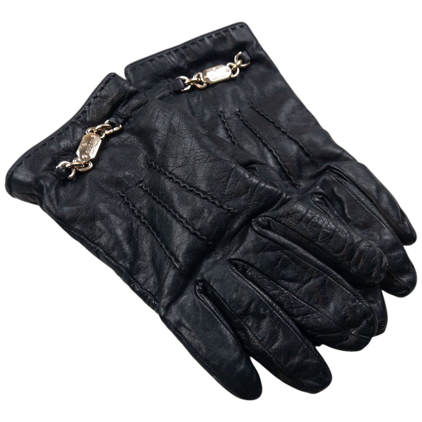 Vintage 90s Gucci Leather Gloves