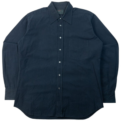 Vintage 90s Yohji Yamamoto D'Urban A.A.R Long Sleeve Button Up Shirt Size M | Medium, Black