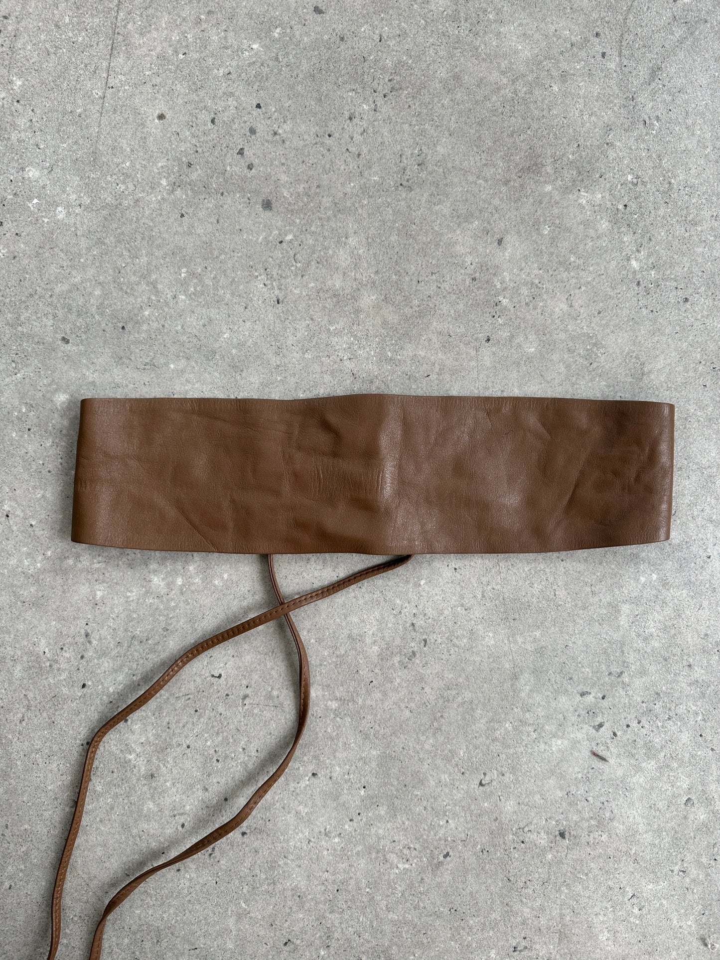 Jaeger 1990s Leather Chunky Wrap Belt - One size