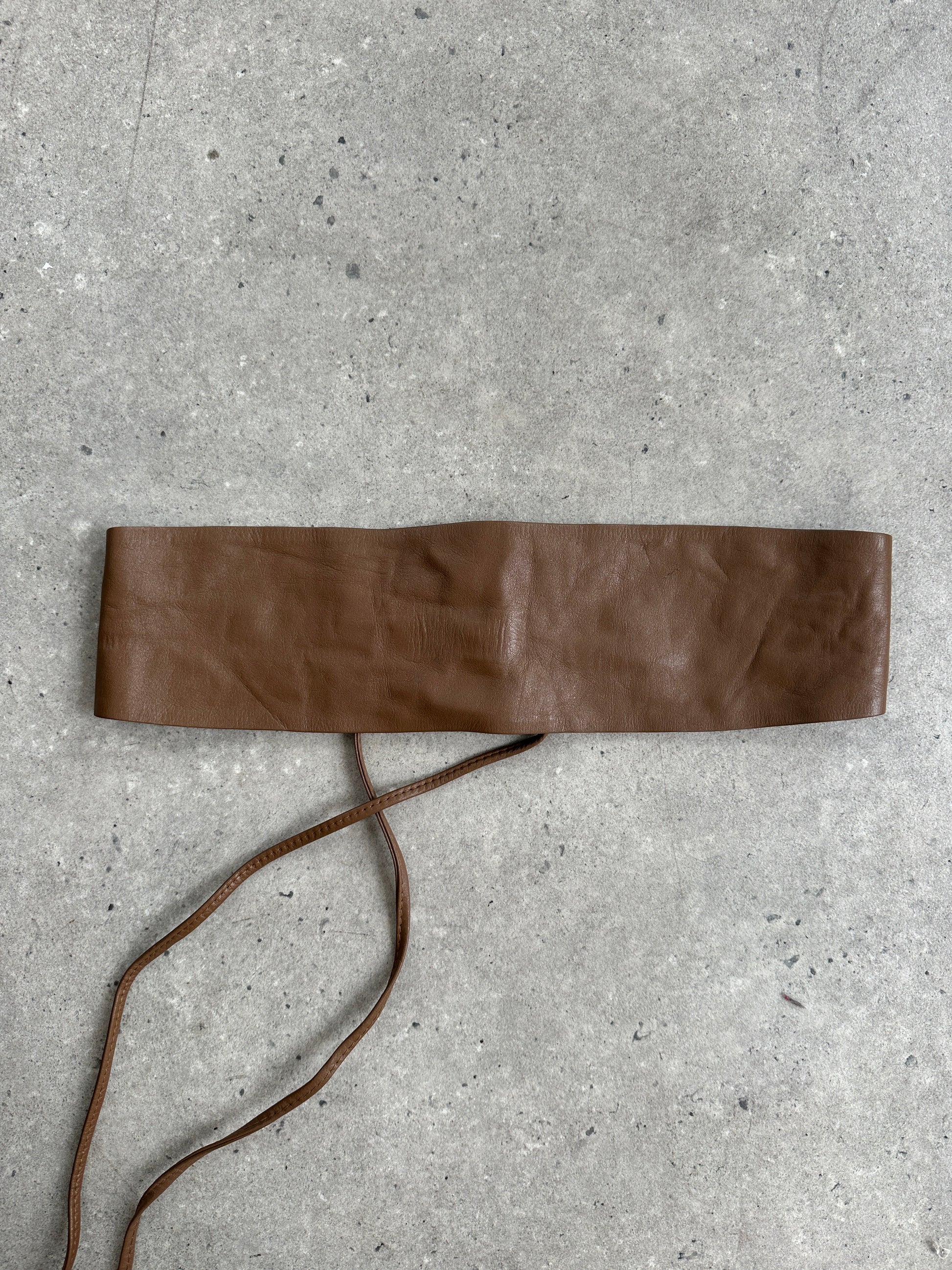 Jaeger 1990s Leather Chunky Wrap Belt - One size