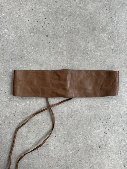 Jaeger 1990s Leather Chunky Wrap Belt - One size