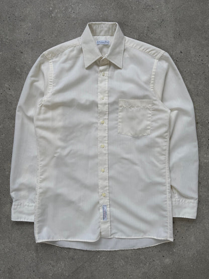 Christian Dior Chemises 1980s Cotton Logo Shirt - S