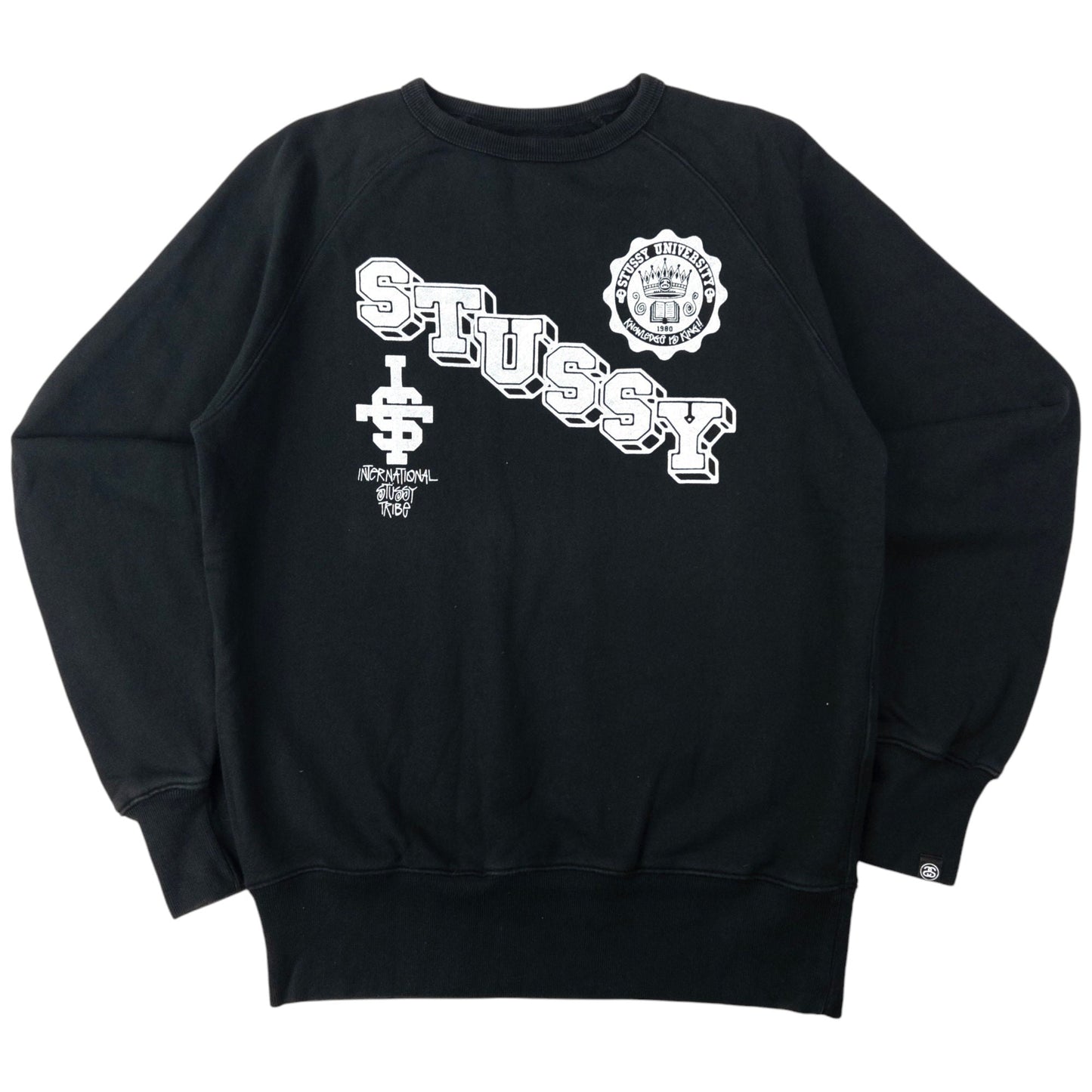 Vintage Stussy International University Graphic Sweatshirt Size S
