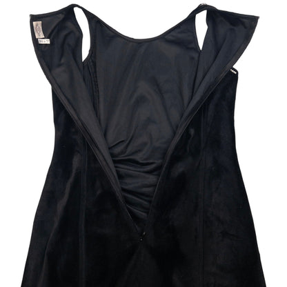 Vintage Armani Jeans Velour Diamonte Trim Dress Womens Size S