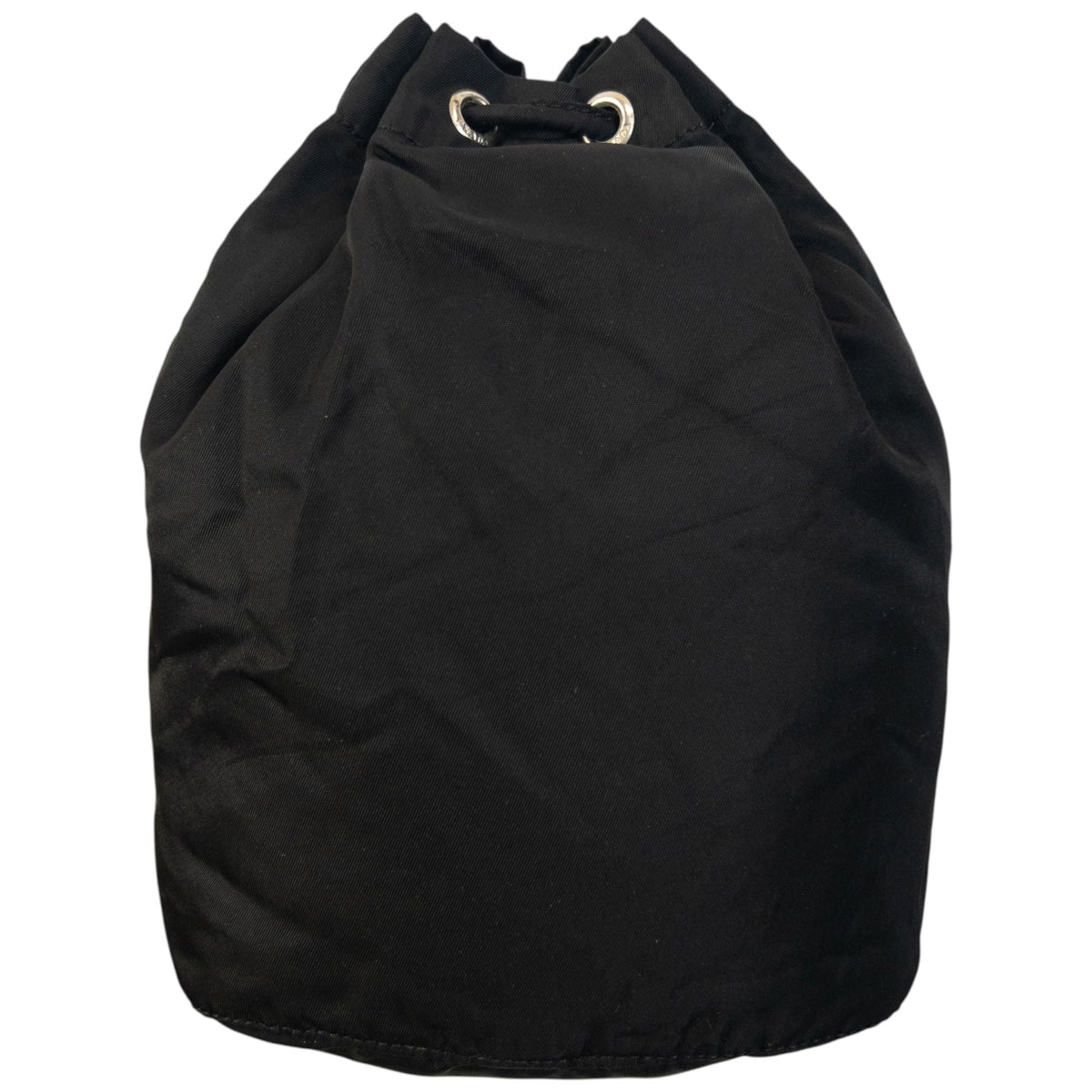 Vintage 90s Prada Drawstring Pouch Bag | O/S, Black