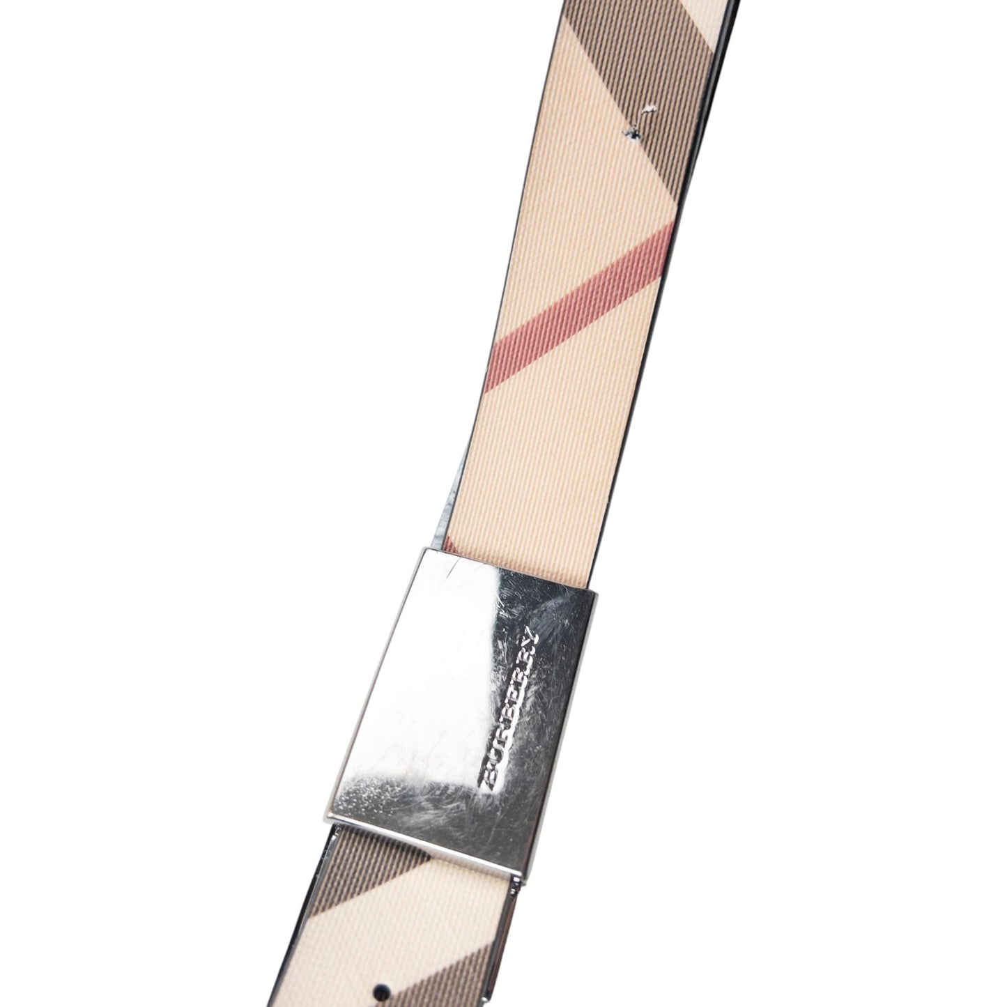 Vintage 2000s Burberry Nova Check Belt Size W38 | O/S, Beige