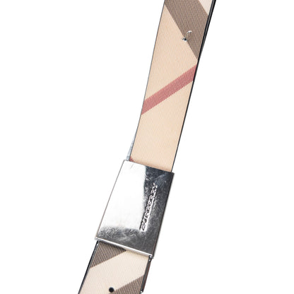 Vintage 2000s Burberry Nova Check Belt Size W38 | O/S, Beige