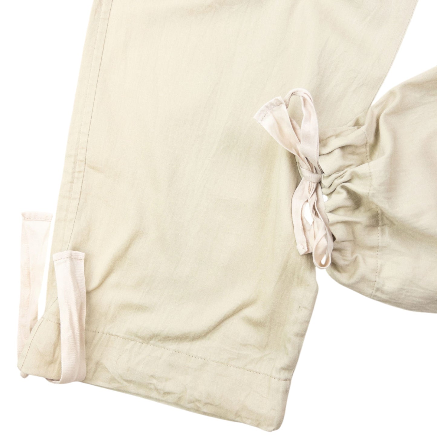 Vintage 2000s Yohji Yamamoto Linen Trousers Size W34 | W34, Cream