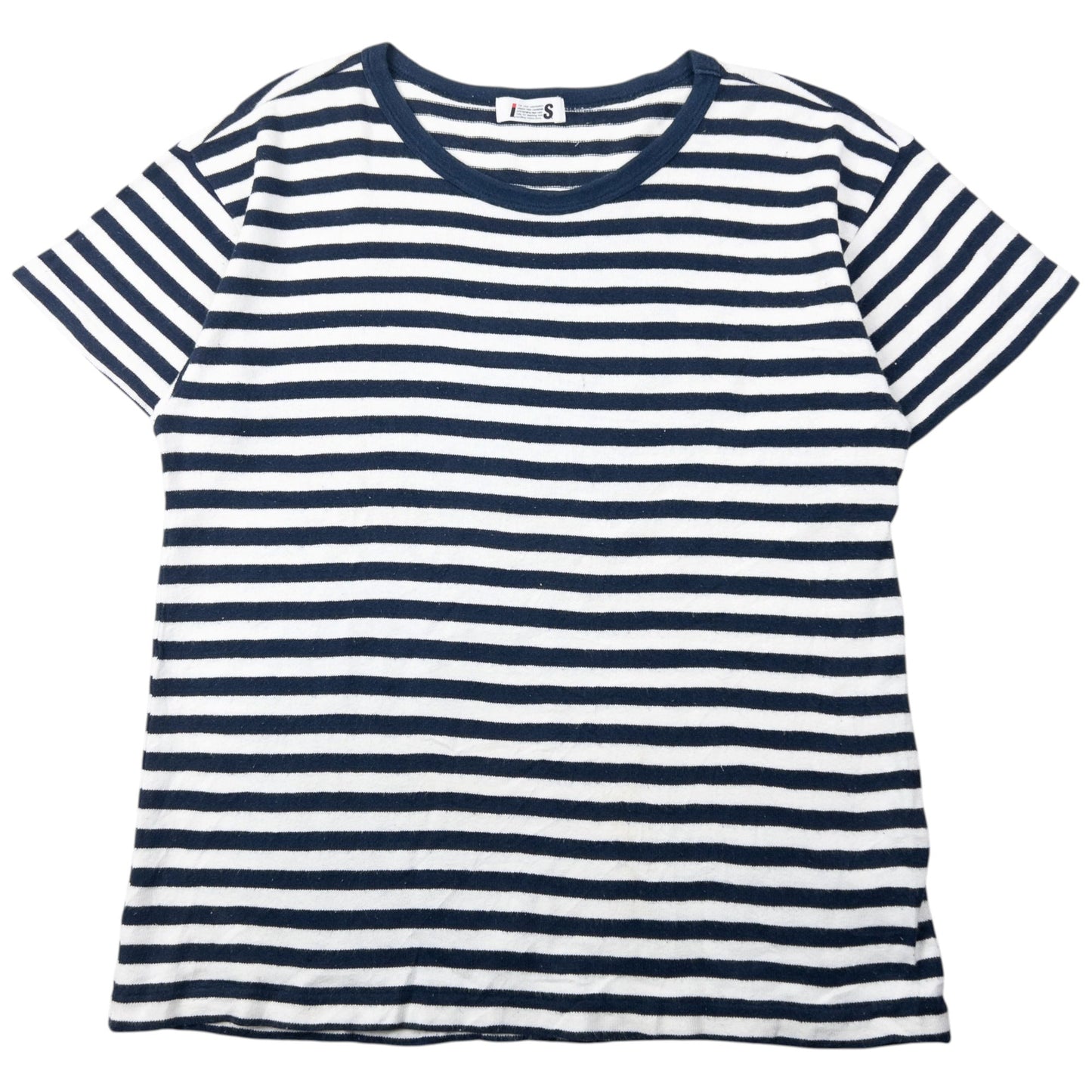Vintage 90s Issey Miyake I.S. Striped T Shirt Size S | Small, Navy