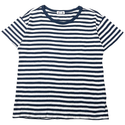 Vintage 90s Issey Miyake I.S. Striped T Shirt Size S | Small, Navy