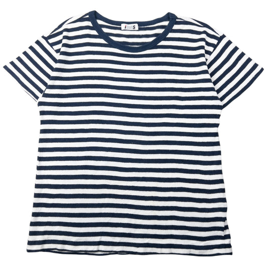 Vintage 90s Issey Miyake I.S. Striped T Shirt Size S | Small, Navy