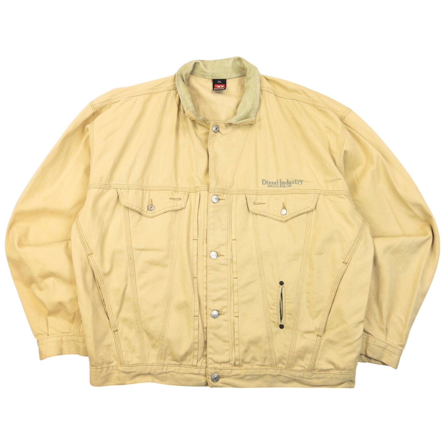 Vintage Diesel Industry Button Up Jacket Size XXL | XXL, Beige