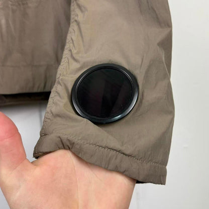C.P. Company Lens Hooded Jacket Khaki (S/M) | Small, Khaki