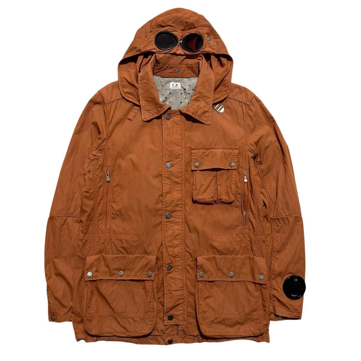 CP Company Mille Miglia Goggle Jacket | Large, Orange