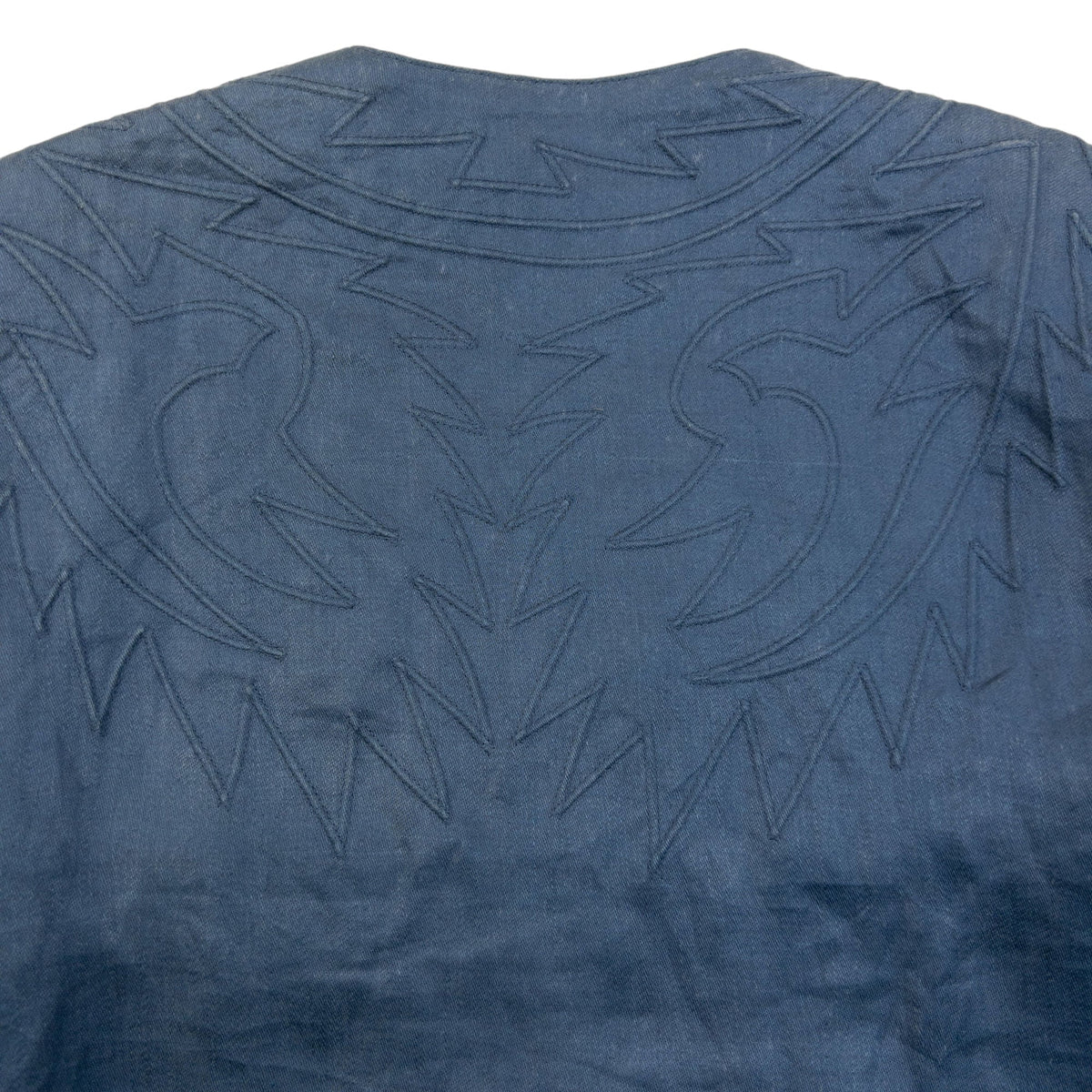 Vintage 80s Issey Miyake Embroidered Jacket Womens Size M | Medium, Blue