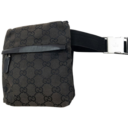 Vintage 2000s Gucci Monogram Crossbody Bag | O/S, Black