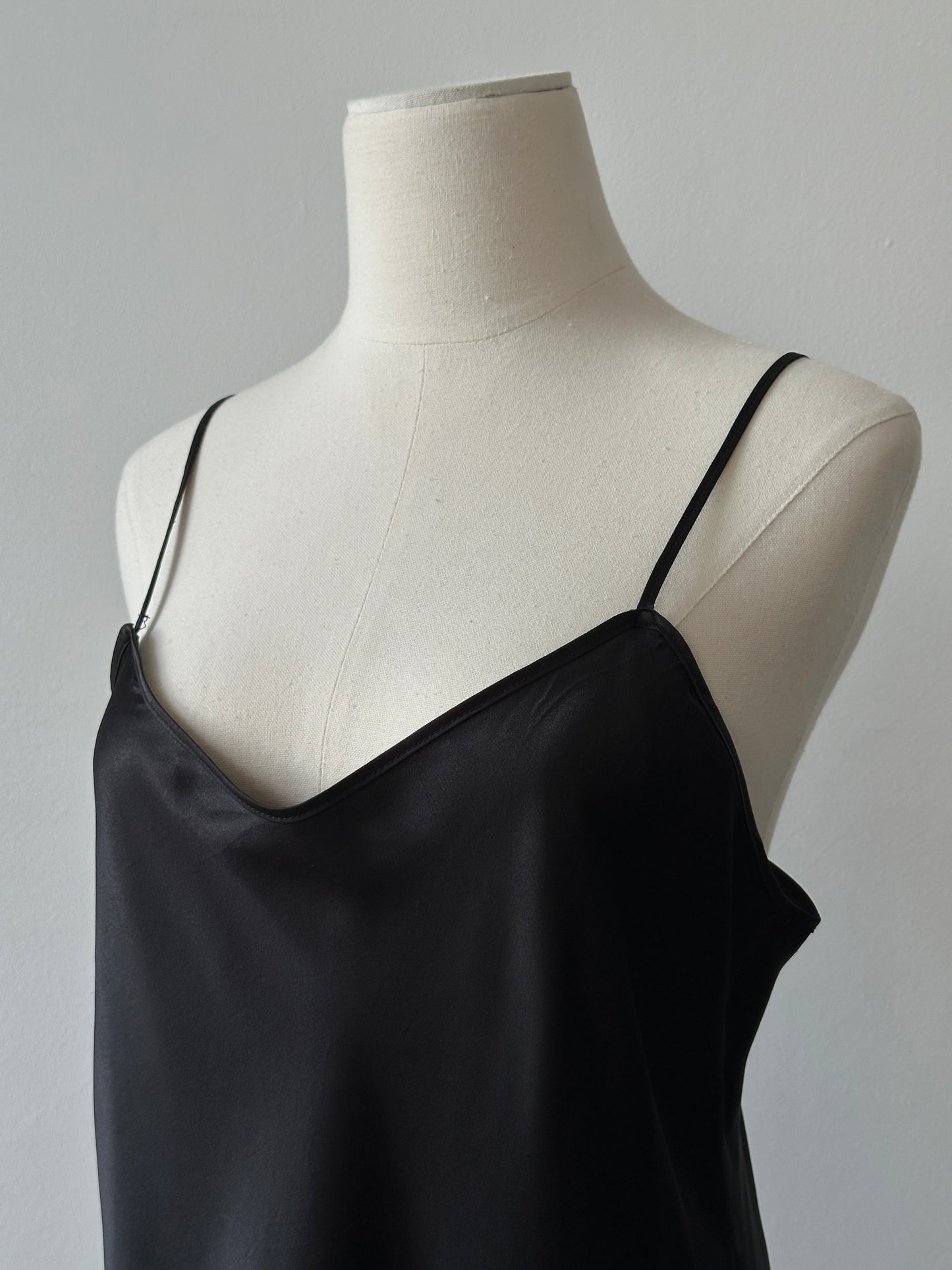 Vintage 1990s Satin Sleeveless Dress - M