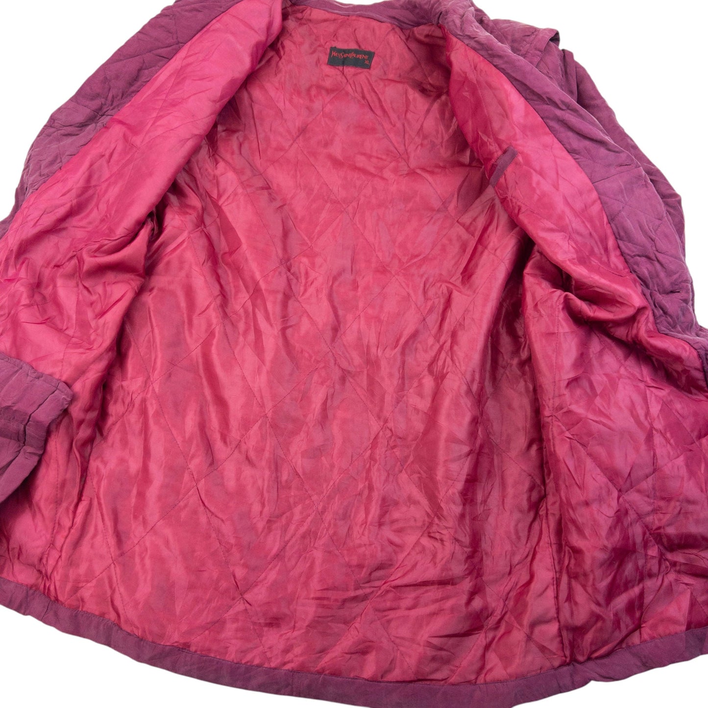 Vintage 80s YSL Yves Saint Laurent Button Up Jacket Size L | Large, Purple