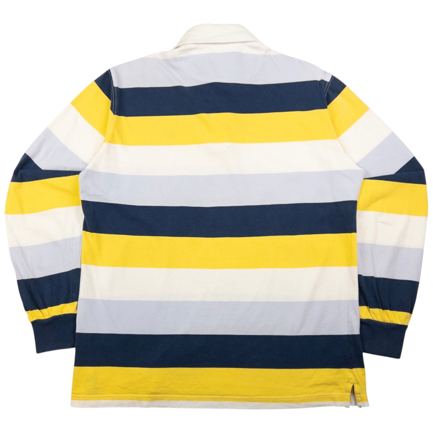 Vintage Burberry Striped Long Sleeve Rugby Polo Shirt Size S