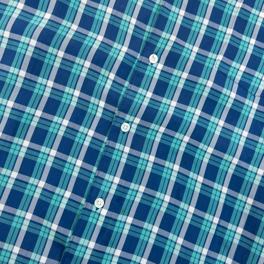 Vintage 90s Comme Des Garçons Robe De Chambre Button Up Shirt Size L | Large, Blue