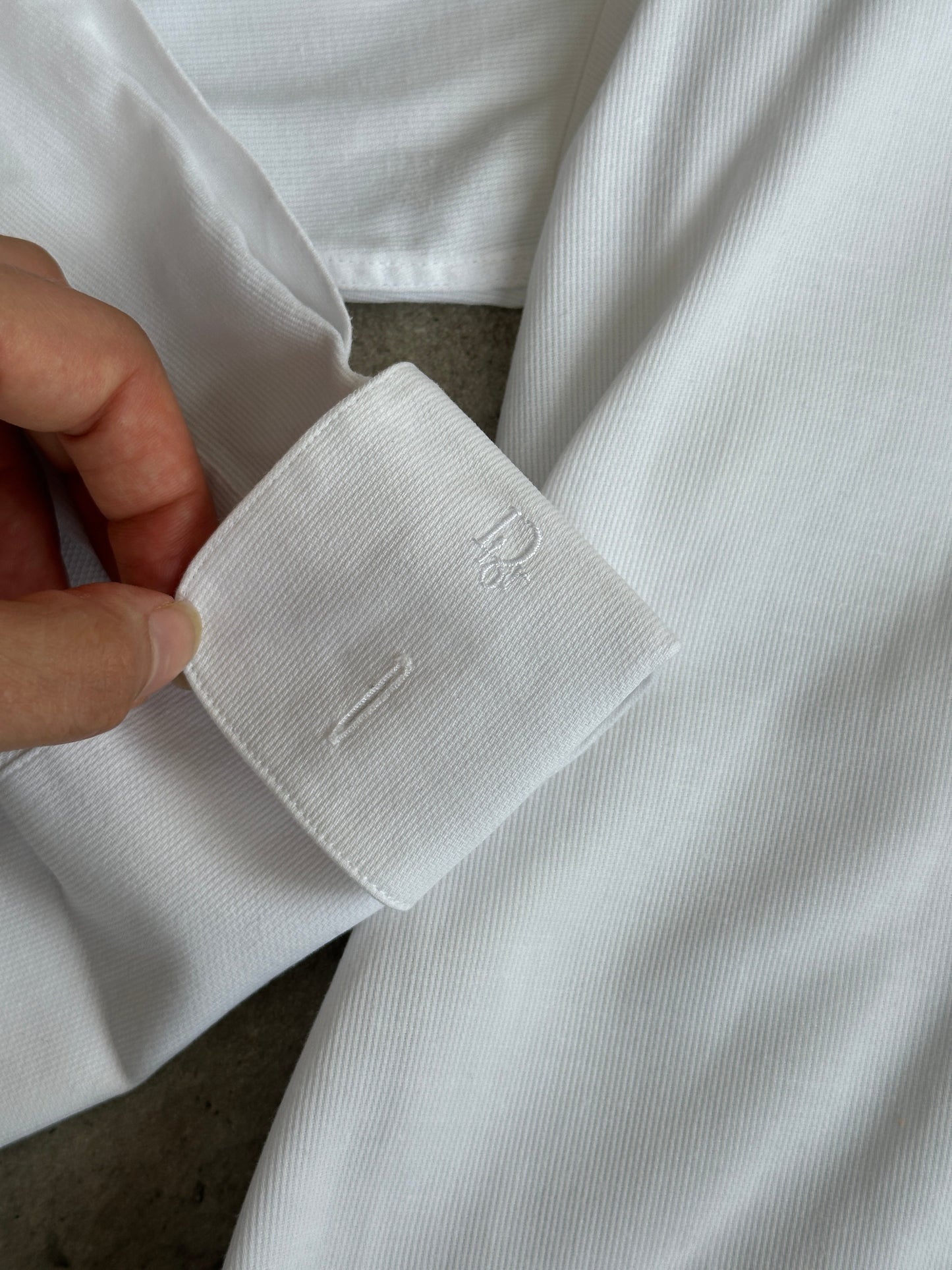 Christian Dior Monsieur 1990s Cotton Tuxedo Shirt - L