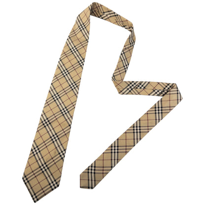 Vintage Burberry Nova Check Silk Tie