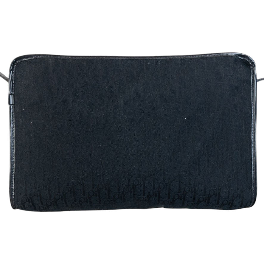 Vintage 80s Dior Monogram Shoulder Bag | O/S, Black