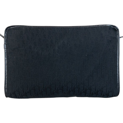 Vintage 80s Dior Monogram Shoulder Bag | O/S, Black