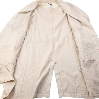 Vintage 90s Plantation By Issey Miyake Longline Jacket Size L | Large, Beige