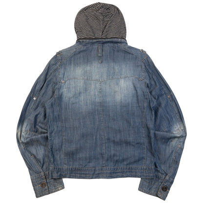Vintage 2000s PPFM Lightweight Denim Jacket Size S | Small, Blue