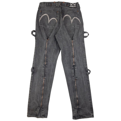 Vintage Evisu Zip Bondage Double Gull Japanese Denim Jeans Size W29