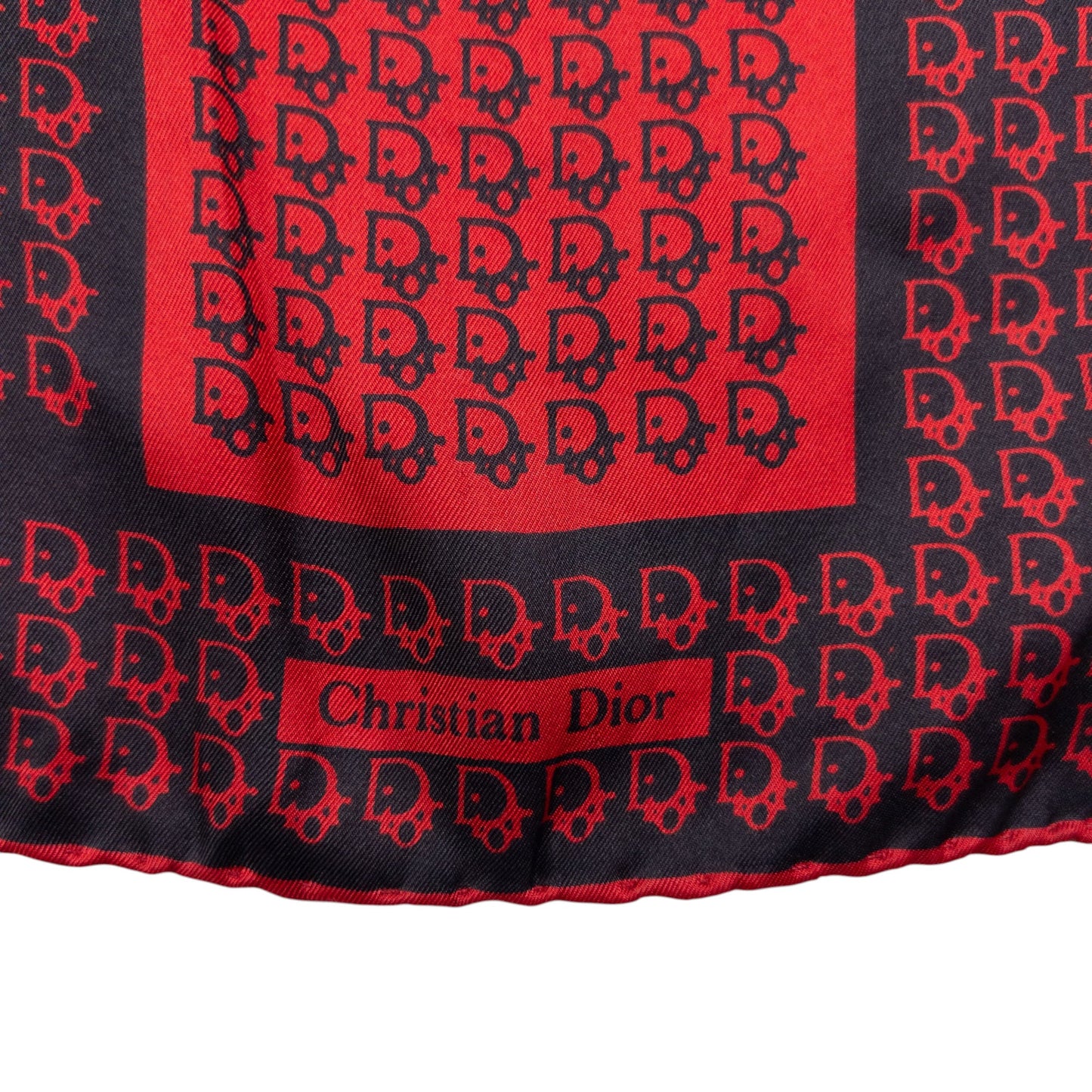 Vintage Dior Monogram Silk Scarf