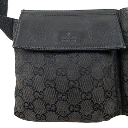 Vintage 2000s Gucci Monogram Crossbody Bag | O/S, Black