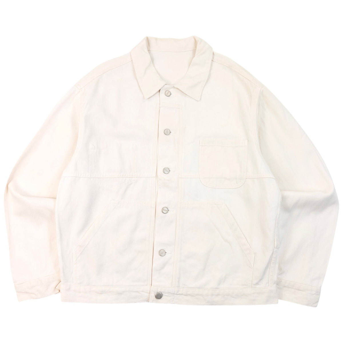 Vintage 2000s Marithe + Francois Girbaud Denim Jacket Size M | Medium, White