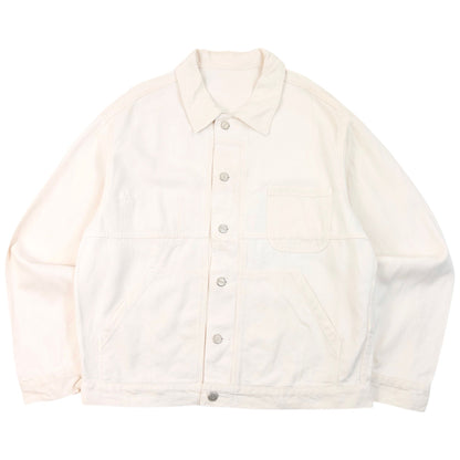 Vintage 2000s Marithe + Francois Girbaud Denim Jacket Size M | Medium, White