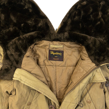 Vintage 90s Hysteric Glamour Fur Hood Cape Jacket Womens Size M | Medium, Multicoloured