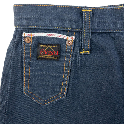 Vintage Evisu Double Gull Embroidered Japanese Denim Skirt Womens Size W26