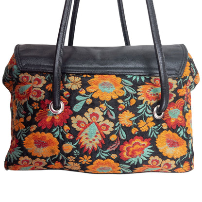 Vintage 90s Prada Floral Shoulder Bag