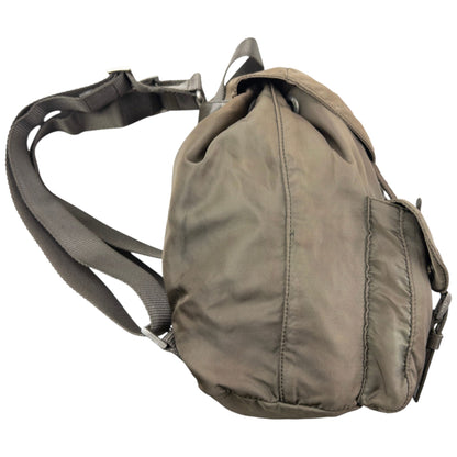 Vintage 2000s Prada Cargo Bucket Backpack | O/S, Grey