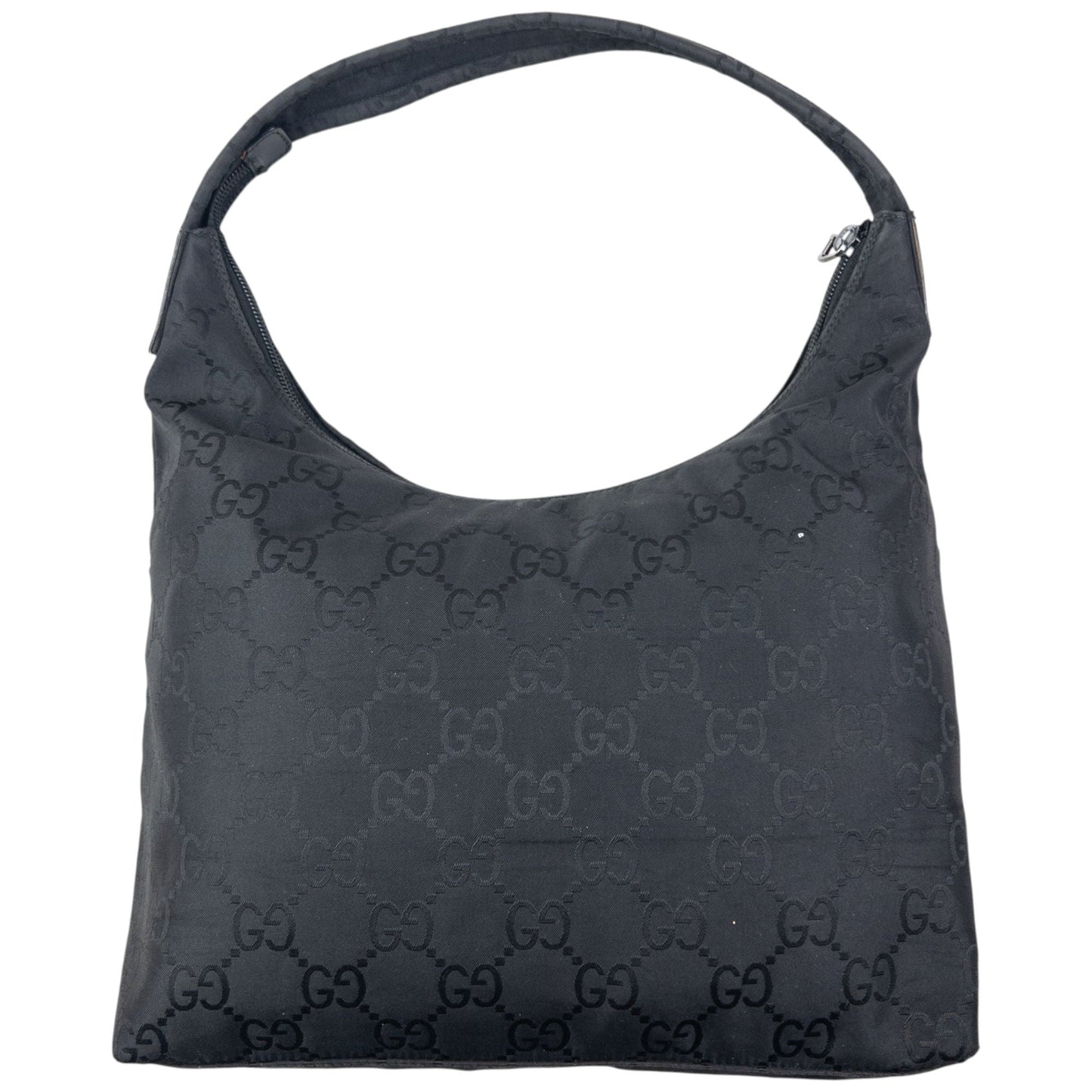 Vintage 2000s Gucci Monogram Shoulder Bag | O/S, Black