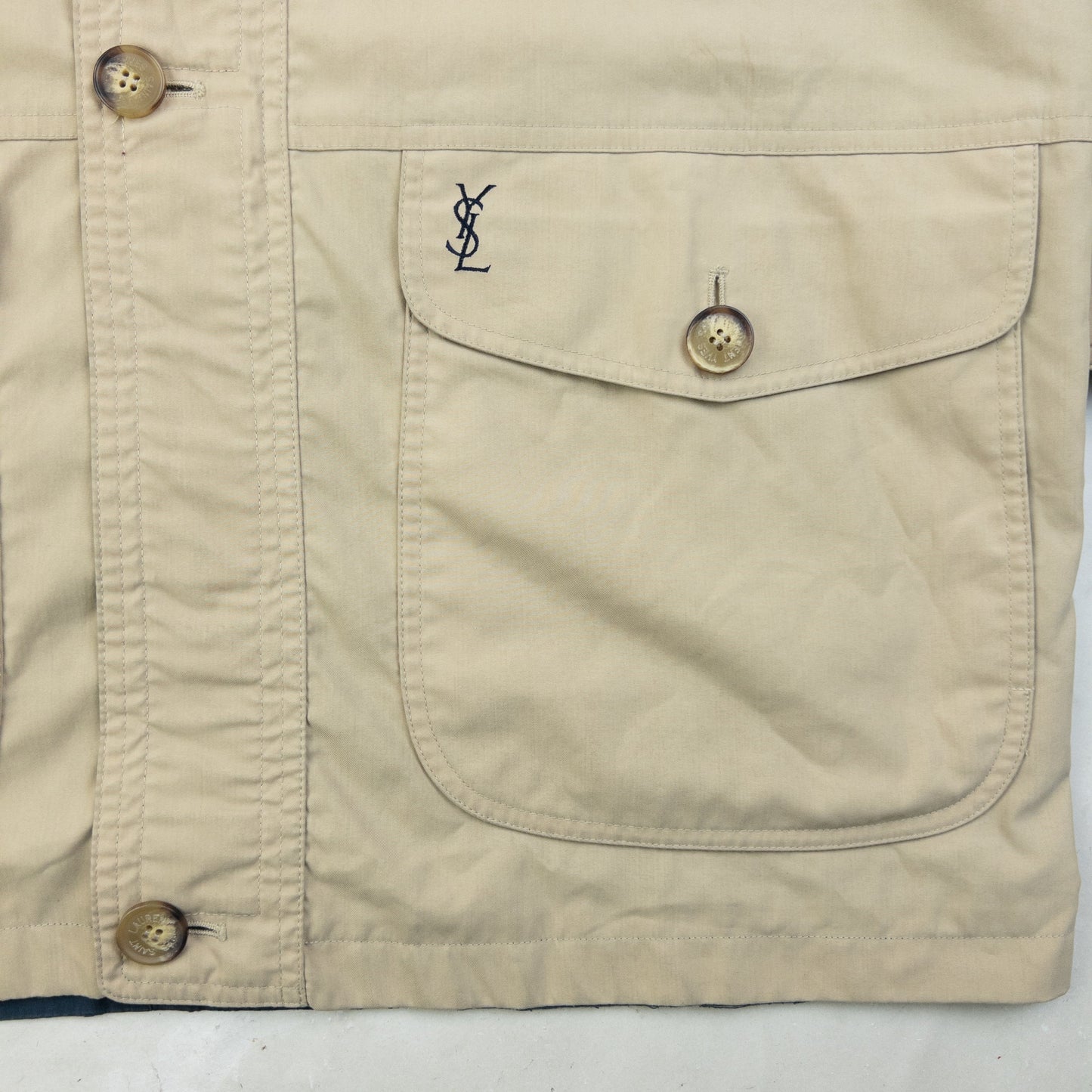 Vintage 90s YSL Yves Saint Laurent Reversible Jacket Size L | Large, Multicoloured
